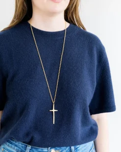 Long Tall Cross Necklace|Susan Shaw Sale