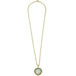 Long Venetian Glass Coin Intaglio Necklace|Susan Shaw Discount