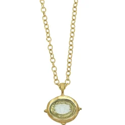 Long Venetian Glass Intaglio Necklace|Susan Shaw Clearance
