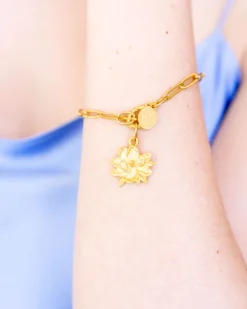 Magnolia Paperclip Bracelet|Susan Shaw Clearance