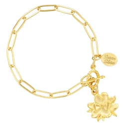 Magnolia Paperclip Bracelet|Susan Shaw Clearance