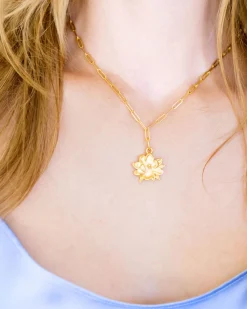 Magnolia Paperclip Necklace|Susan Shaw New