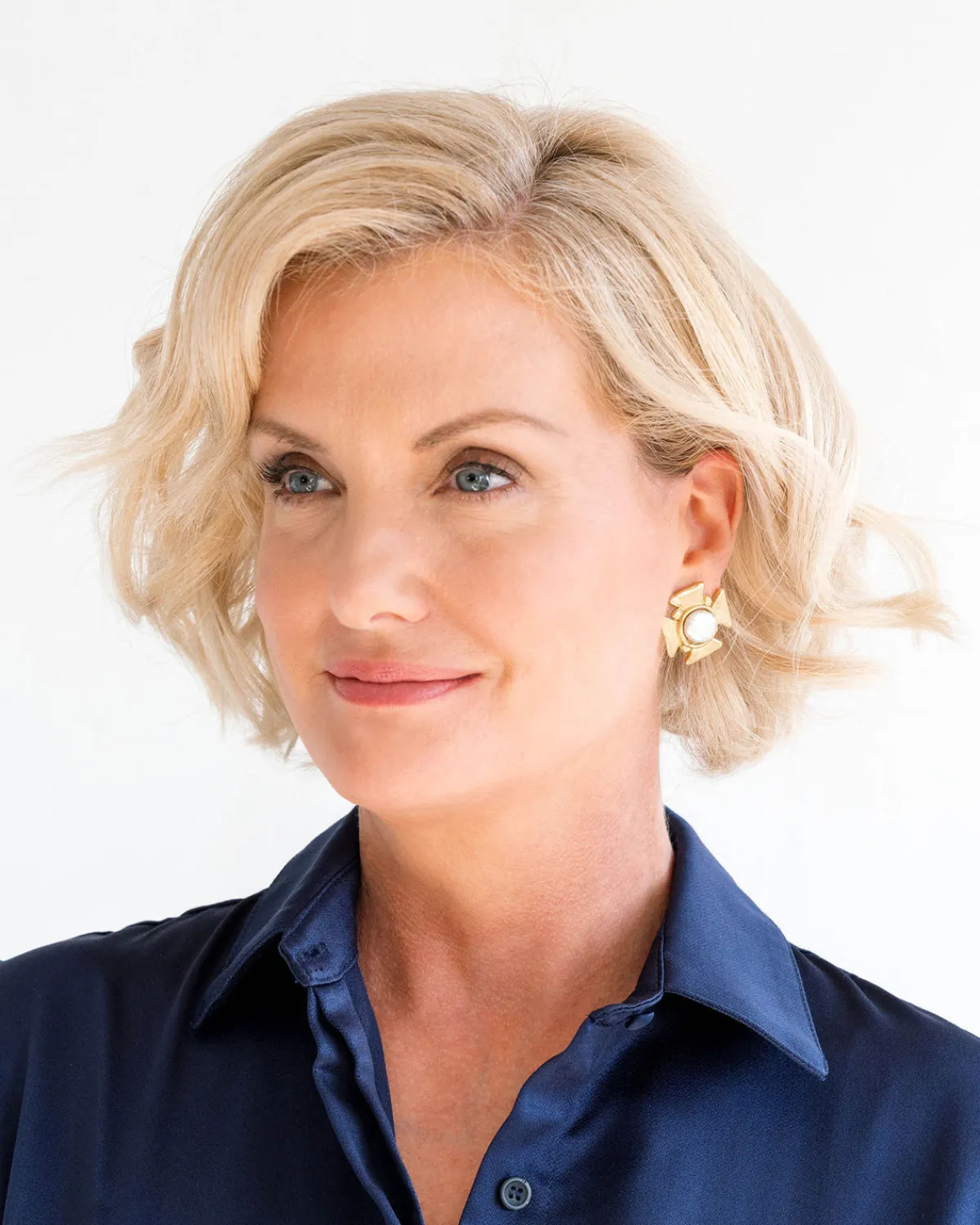 Maltese Cross Pearl Studs|Susan Shaw Clearance