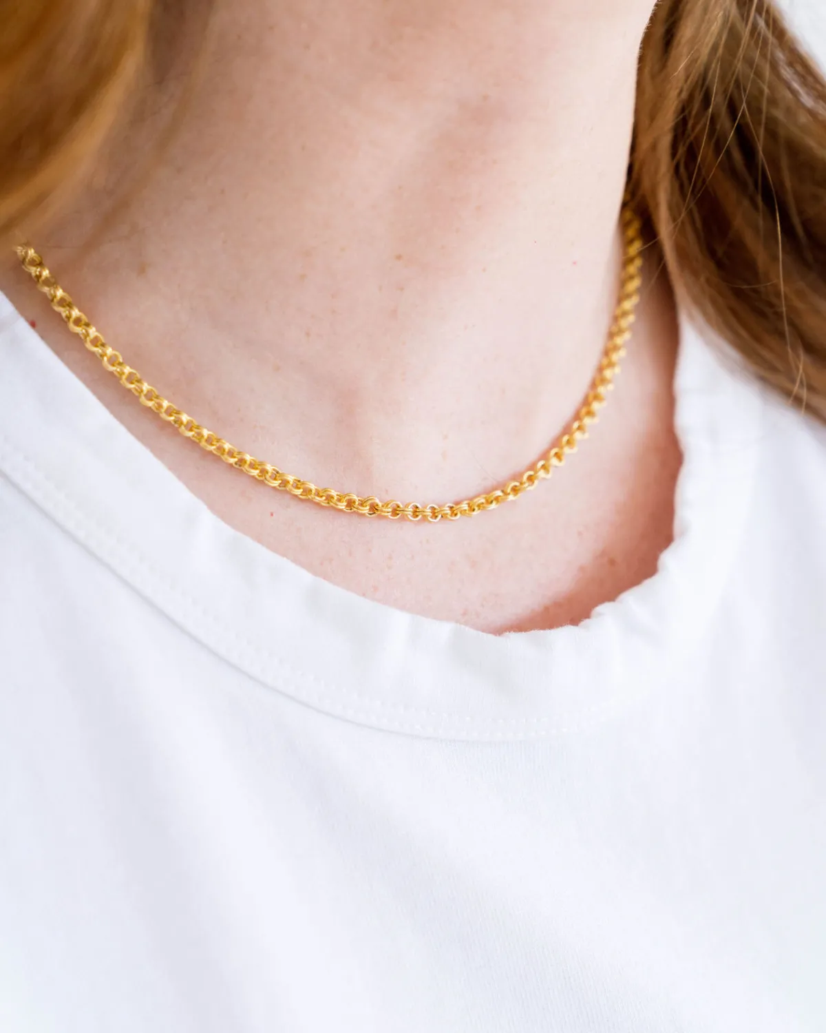 Mini Double Link Chain Necklace|Susan Shaw