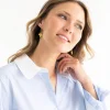 Mini Square Cross Earrings|Susan Shaw Clearance