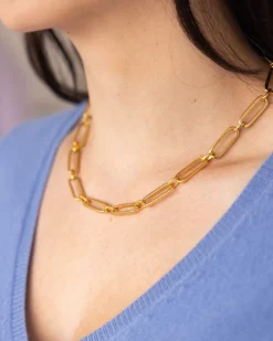 Mixed Link Paperclip Necklace|Susan Shaw Best