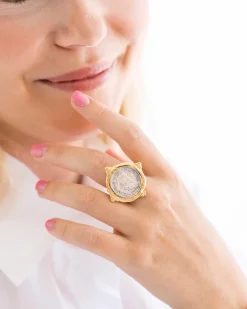 Mixed Metal Coin Ring|Susan Shaw New