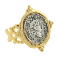 Mixed Metal Coin Ring|Susan Shaw New