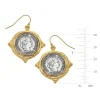 Mixed Metal French Franc Coin Earrings|Susan Shaw Discount