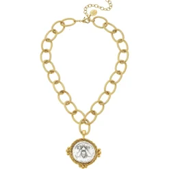 Mixed Metal Queen Bee Necklace|Susan Shaw Online