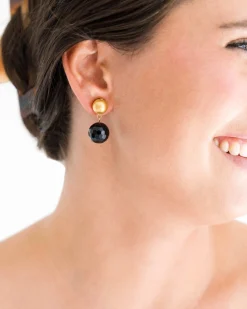 Onyx Margaret Drop Earrings|Susan Shaw Best