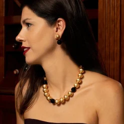 Onyx Margaret Drop Earrings|Susan Shaw Best