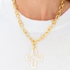 Open Cross Necklace|Susan Shaw Hot