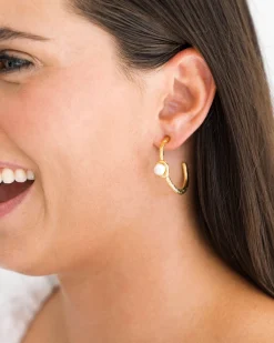 Pearl Accent Hoops|Susan Shaw Best
