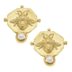 Pearl Bee Studs|Susan Shaw Clearance