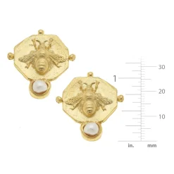 Pearl Bee Studs|Susan Shaw Clearance