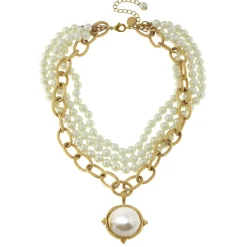 Pearl Cab Multi-Strand Pearl Necklace|Susan Shaw New