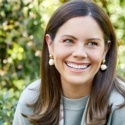 Pearl Cluster Drop Margaret Earrings|Susan Shaw New