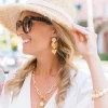 Pearl Cluster + Heart Toggle Necklace|Susan Shaw Clearance