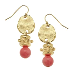 Pink Coral Bentley Earrings|Susan Shaw Clearance
