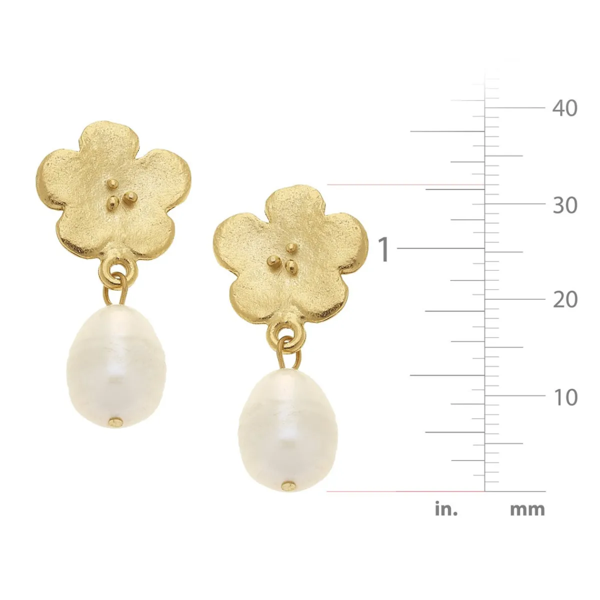 Poppy Pearl Drop Earrings|Susan Shaw Discount