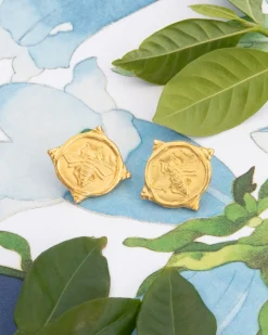 Queen Bee Intaglio Studs|Susan Shaw Outlet