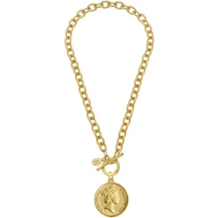 Queen Elizabeth Coin Necklace|Susan Shaw Outlet
