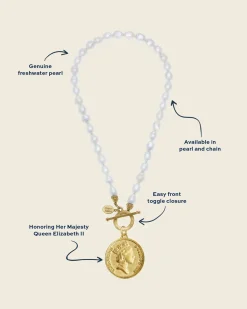 Queen Elizabeth Coin Necklace|Susan Shaw Outlet
