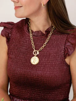 Queen Elizabeth Coin Necklace|Susan Shaw Clearance