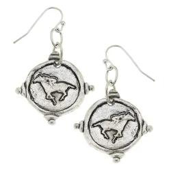 Race Horse Intaglio Earrings|Susan Shaw Discount
