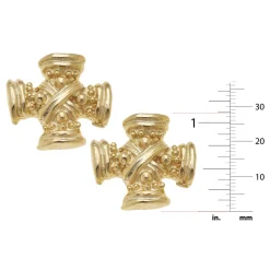 Regal Cross Studs|Susan Shaw Discount