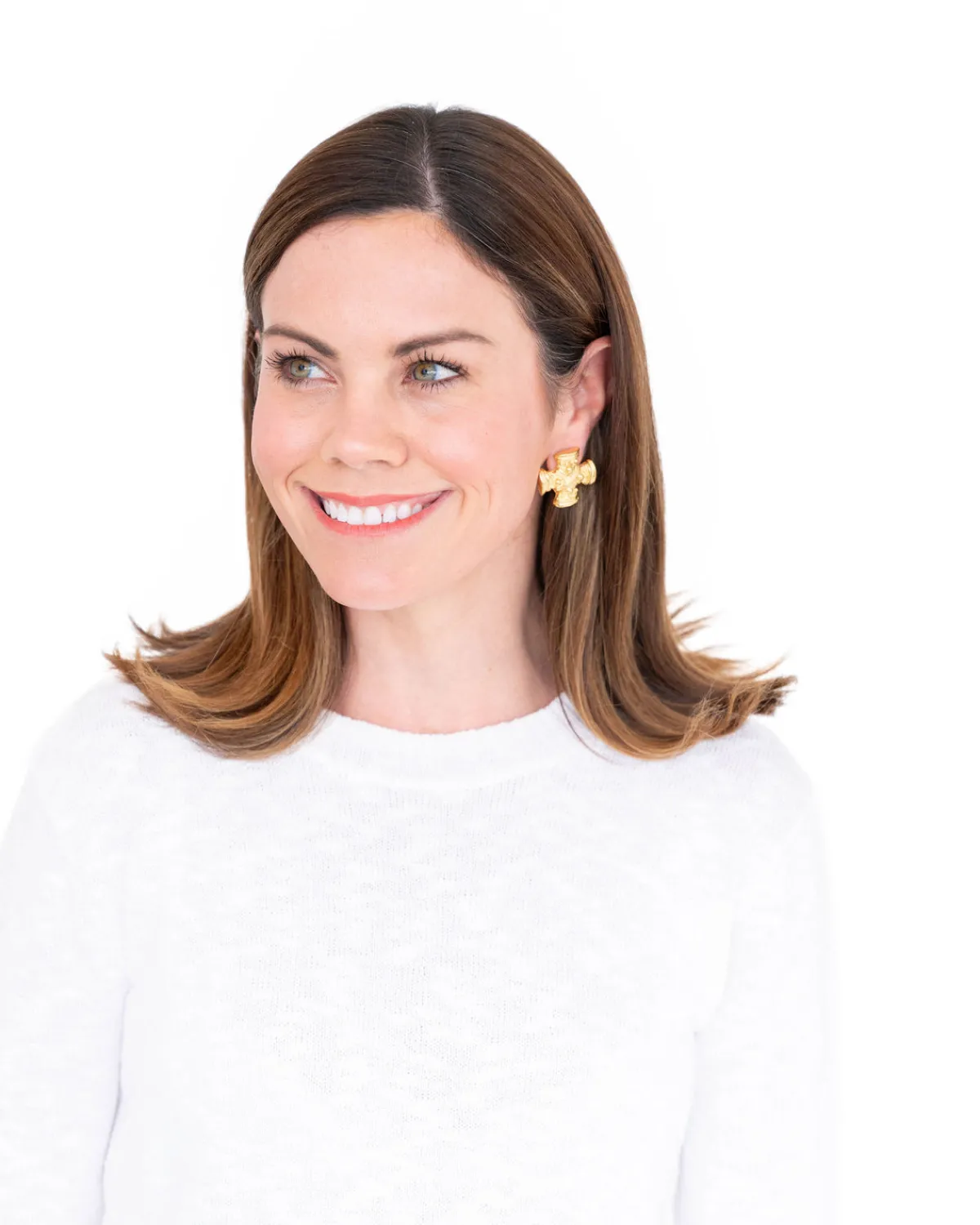 Regal Cross Studs|Susan Shaw Discount