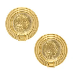 Roma Coin Studs|Susan Shaw Hot