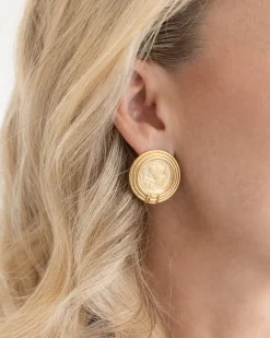 Roma Coin Studs|Susan Shaw Hot