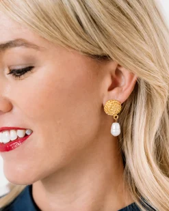 Rope Pearl Drop Earrings|Susan Shaw Clearance