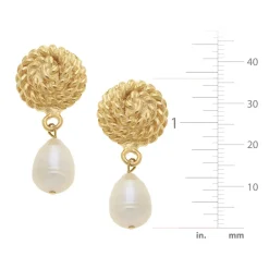 Rope Pearl Drop Earrings|Susan Shaw Clearance
