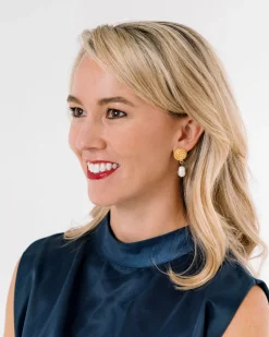 Rope Pearl Drop Earrings|Susan Shaw Clearance