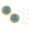 Round Turquoise Studs|Susan Shaw Outlet