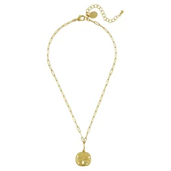 Sand Dollar Paperclip Necklace|Susan Shaw Discount