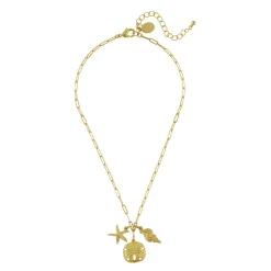 Sand & Sea Paperclip Necklace|Susan Shaw Clearance