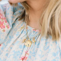 Sand & Sea Paperclip Necklace|Susan Shaw Clearance
