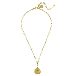 Scallop Paperclip Necklace|Susan Shaw Outlet