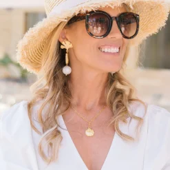 Scallop Paperclip Necklace|Susan Shaw Outlet