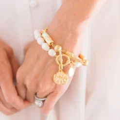 Scallop Pearl Bracelet|Susan Shaw Hot