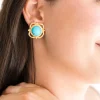 Scroll Turquoise Studs|Susan Shaw Sale