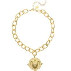 Sea Turtle Gold Chain Necklace|Susan Shaw Discount