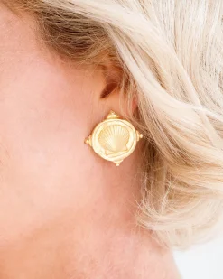 Shell Intaglio Studs|Susan Shaw Best