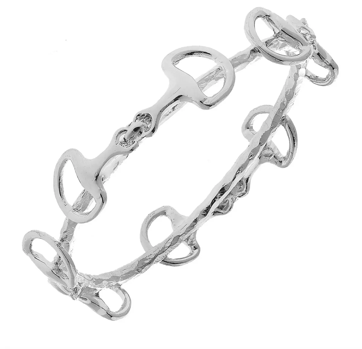 Silver Horse Bit Bangle|Susan Shaw Hot