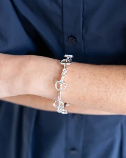 Silver Horse Bit Bangle|Susan Shaw Hot