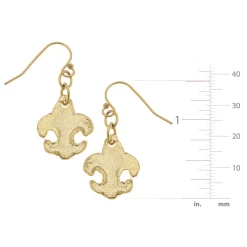 Small Fleur-de-lis Earrings|Susan Shaw Best
